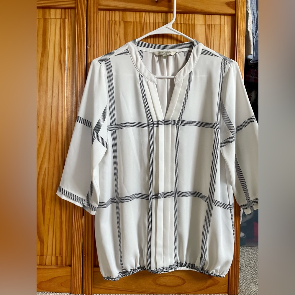 41 Hawthorn Petite Black & White Blouse